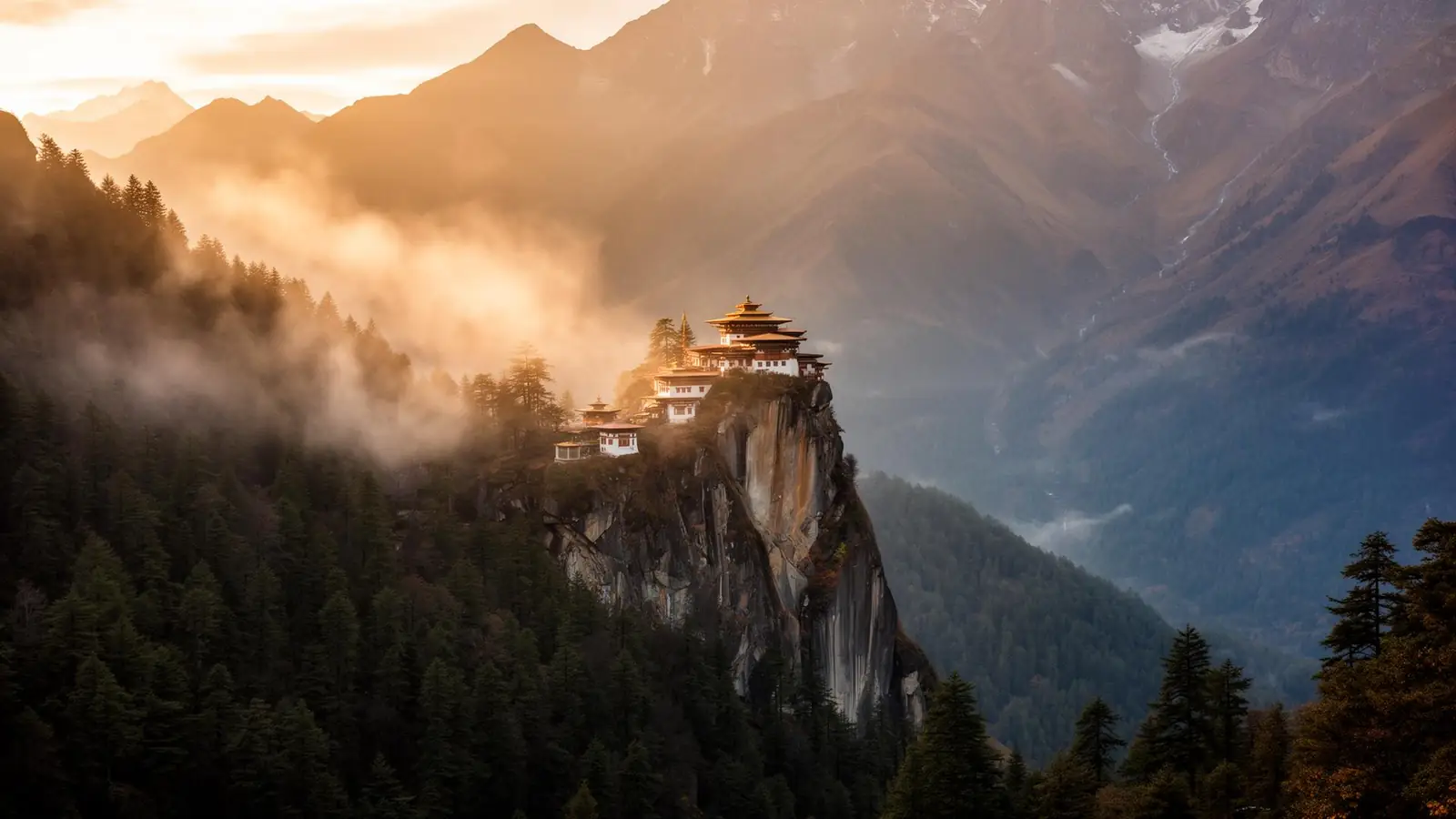 Where mountains whisper and time stands still. — Bhutan landscape